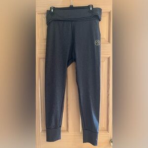 Zumba Black Charcoal‎ Gray Leggings Size Large